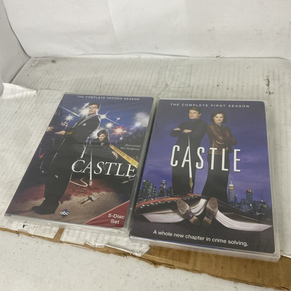 DVD Set Castle Lot Of 2 Complete Seasons 1 2 - Brand New And Sealed